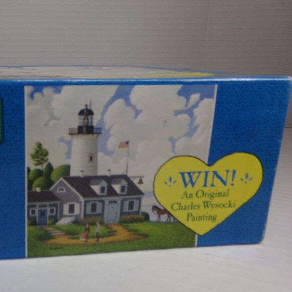 NWT Jigsaw Puzzle 1000 Piece Lighthouse Ocean Charles Wysocki Jayson Sparkin' - Picture 9 of 13